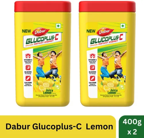 Image of Dabur GlucoPlus-C Instant Energy Glucose 2x400 g