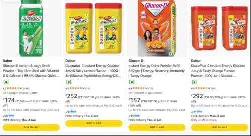 Image of Dabur Glucose Powder Upto 54% Discount 