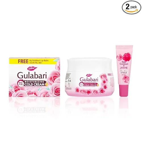 Image of Dabur Gulabari Cold Cream 100gm + Lip Balm 8gm