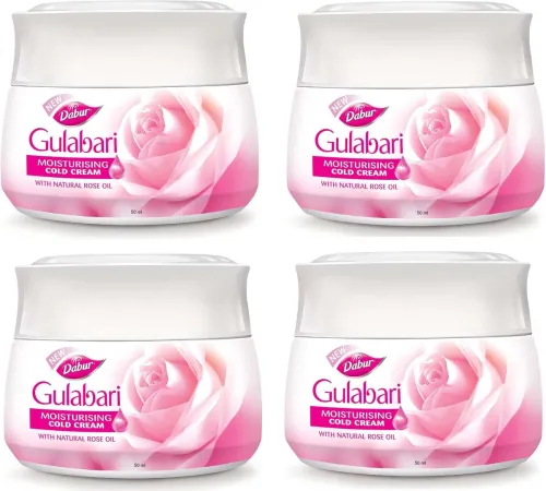 Image of Dabur Gulabari Cold Cream 50 ML Pack of 4 (200 ml)