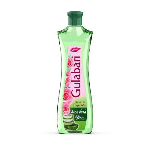 Image of Dabur Gulabari Premium Rose Water with Aloe Vera - 400 ml | Upto 8 HR Skin Hydration | 