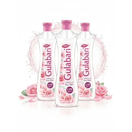 Image of Dabur Gulabari Premium Rose Water - 400ml (Pack of 3) | With No Paraben | Cleanses, Hydrates & Moisturises Skin | Balanc