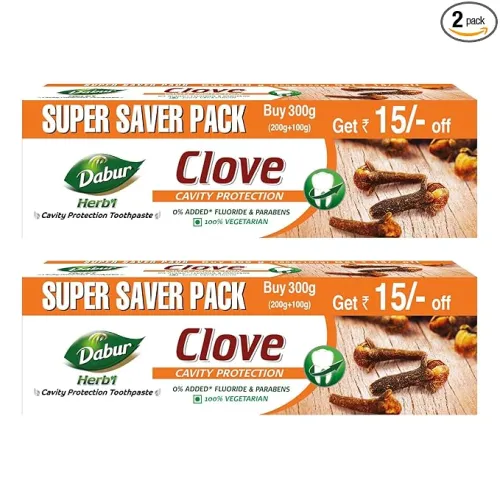 Image of Dabur Herb'l Clove Toothpaste - 600g po2