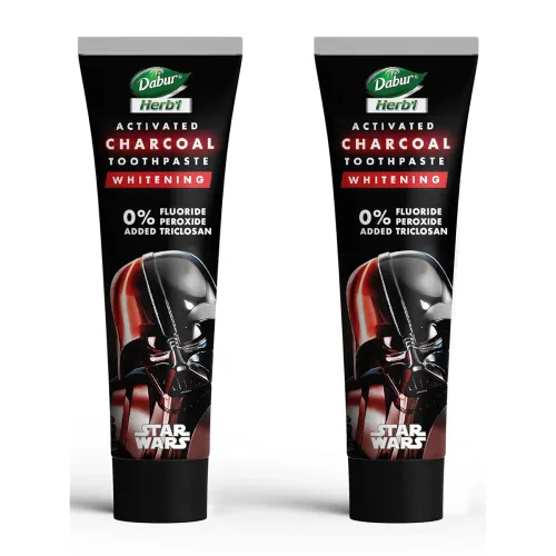 Image of Dabur Herb'l Charcoal Toothpaste – 120g x2, Star Wars Pack