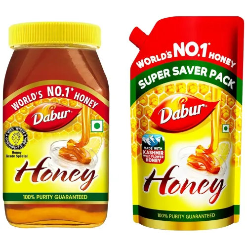 Image of Dabur Honey - 1kg & Dabur Honey - 750g Refill Pouch