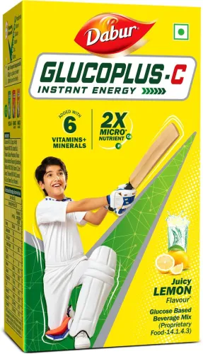Image of Dabur Instant Glucose With Sipper Free Sports Drink (1 kg, Lemon Flavored)