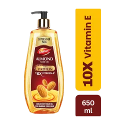 Dabur Provides Damage Protection Non Sticky Formula For Hair Fall control & Shiny Hair Hair Oil (650 ml)