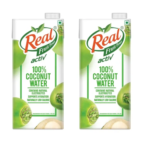 Image of DABUR Real Activ Coconut Water Bottle, 2 x 1000 ml