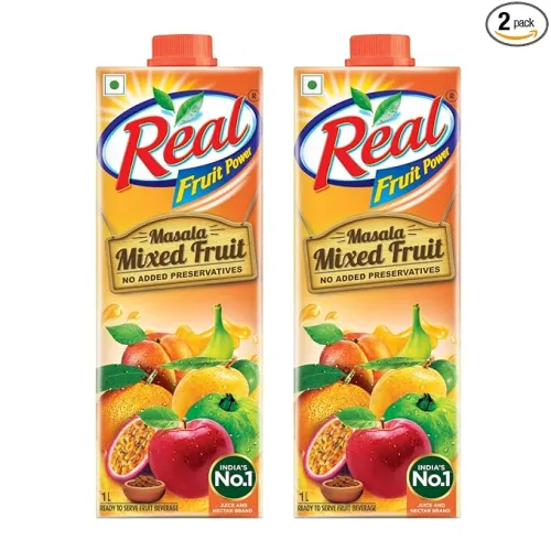 Image of DABUR Real Masala Mixed Fruit Juice-1L (Pack Of 2)|No Added Preservatives,No Artificial Colours & Artificial Flavours|