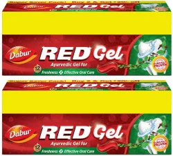 Dabur Red Ayurvedic Gel for Freshness ( Super Saver Pack) Toothpaste  (600 g, Pack of 2)