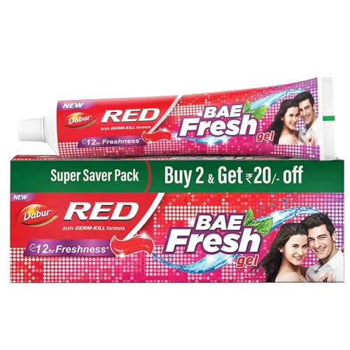 Image of Dabur Red Bae Fresh Gel - 300gm (150gm*2) | 