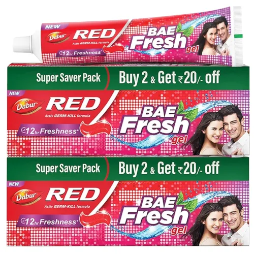 Image of Dabur Red Bae Fresh Gel - 600gm (300gm*2) 