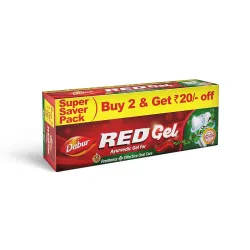 Dabur Red Gel Ayurvedic Toothpaste - 300g (150g x 2, Pack of 2)