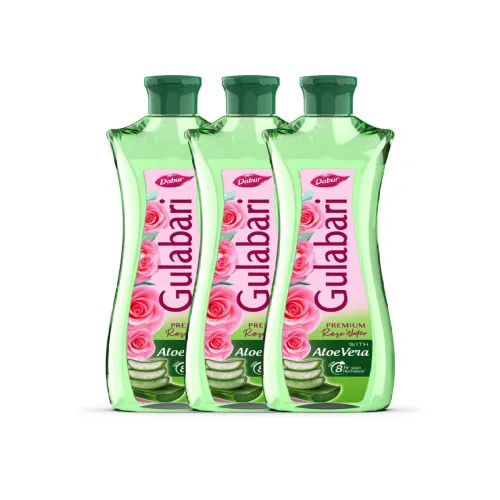 Image of Dabur Set of 3 Gulabari Premium Rose Water Face Toner 