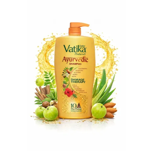 Image of Dabur Vatika Ayurvedic Shampoo - 1 L | For Strong & Healthy Hair | No Parabens | For All Hair Types | 