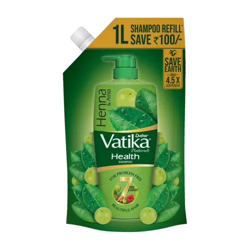Image of Dabur Vatika Health Shampoo Refill Pouch (1L)