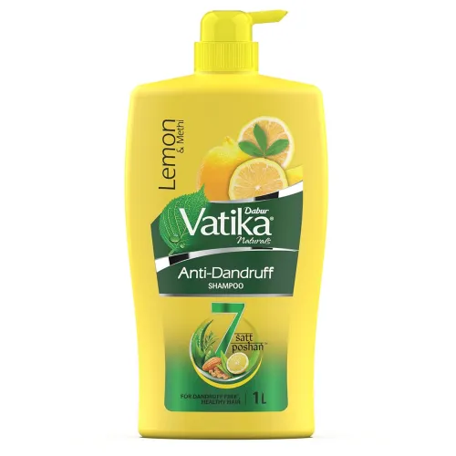 Image of Dabur Vatika Lemon Anti-Dandruff Shampoo - 1L 