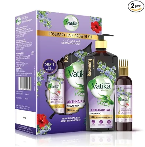 Image of DABUR Vatika Rosemary Anti-Hair Fall Shampoo + Rosemary Hair Growth Oil