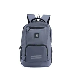 Dace Grey Waterproof Laptop Backpack – Casual Travel & Office Bag (Unisex)
