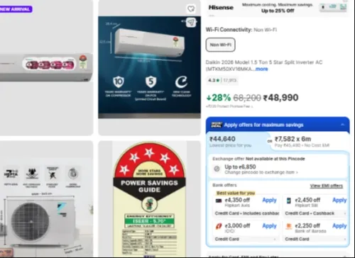 Image of Daikin 1.5 Ton 5-Star Inverter Split AC