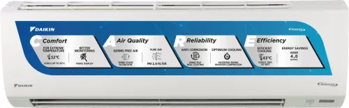 Image of Daikin 2025 Model 1.5 Ton 3 Star Split Inverter AC (ATKL50UV16VAF+RKL50UV16VAF, White)
