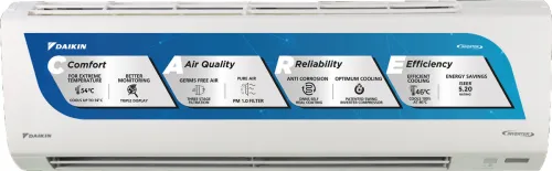 Image of Daikin 2025 Model 1.5 Ton 5 Star Split Inverter AC (ATKM50UV16VA+RKM50UV16VA, White)