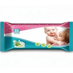Dakkiduft Soft & Thick Wipes Enriched With Aloe Vera - 25 Wipes