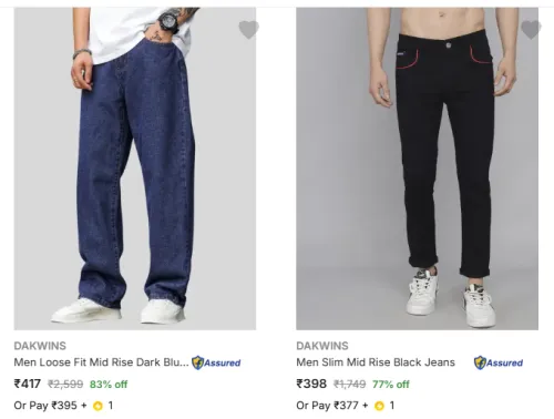 Image of Dakwins Mens Jeans Upto 83% Off