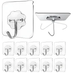 DALUCI Self Adhesive Wall Hooks – Heavy Duty 10 KG Hooks for Wall Heavy Items