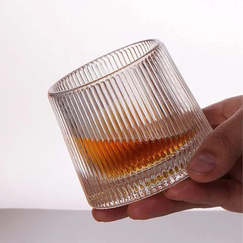 Image of Dancing Whiskey Glass Set of 1 Pcs - 200 ML with Rotable Bottom