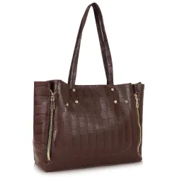 DANIEL CLARK Crocodile Pattern Tote Bag for Womens, Big Purses And Handbag Ladies Big Shoulder Bag