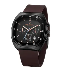 Daniel Hechter Paris Bercy Collection Modern Chronograph Watch for Men with Square Dial and Silicon Band-DHM1001