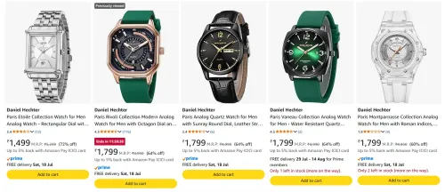 Image of Daniel Hechter Men's Watch at minimum 60% Discount