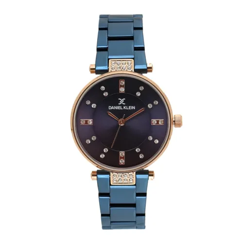 Image of Daniel Klein Analog Blue Dial Women's Metal Watch