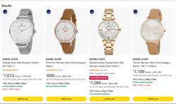 Daniel Klein Analogue Silver Dial Womens Watch at minimum 70% Discount