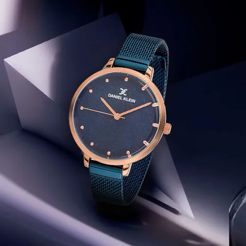 Image of Daniel Klein Blue Mesh Analog Women Watch