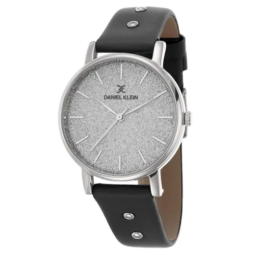 Image of Daniel Klein Leather Analog Grey Dial Women's Watch