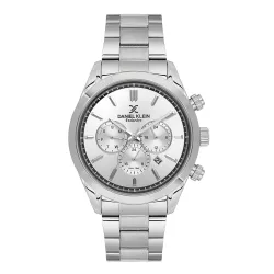 Daniel Klein Men Analog Watch | Silver Case | Dark Blue Dial