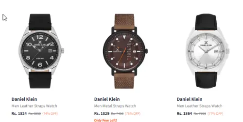 Image of Daniel Klein Men Analogue Watch Minimum 80% Discount