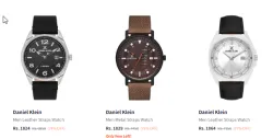 Daniel Klein Men Analogue Watch Minimum 80% Discount