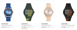 Daniel Klein Mens Watches at minimum 70% Discount