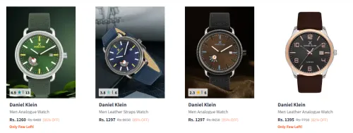 Image of Daniel Klein Men's Watches upto 85% Discount