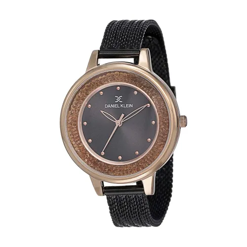 Image of Daniel Klein Metal Analog Black Dial Women's Watch