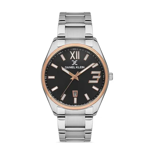 Image of DANIEL KLEIN Metal Analog Gun Black Dial Men's Watch-DK.1.13294-4