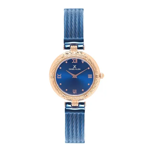 Image of Daniel Klein Stainless Steel Analog Blue Dial Women's Watch-Dk11966-6