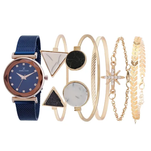 Image of Daniel Klein Stainless Steel Blue Dial Analog Gift Set