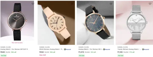 Image of DANIEL KLEIN Women's Analog Watch at Minimum 70% Discount