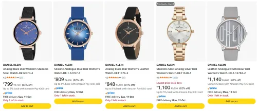 Image of Daniel Klein Women's Watch at minimum 80% Discount
