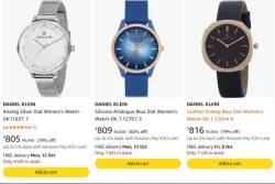 DANIEL KLEIN Wrist Watches at minimum 75% Discount