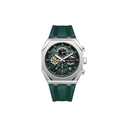 Daniel Hechter Paris Orsay Collection Multifunctional Watch for Men with Octagone Dial and Silicon Strap-DHM1007